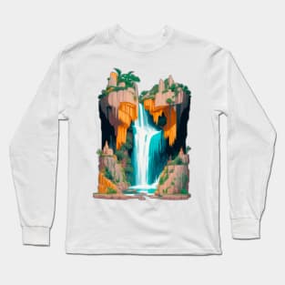 Nature Waterfall Long Sleeve T-Shirt